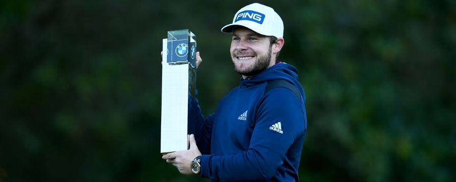 哈頓在寶馬PGA錦標(biāo)賽的決賽輪中轟出了-5，67桿，以4桿的優(yōu)勢，-19桿的總成績圓夢